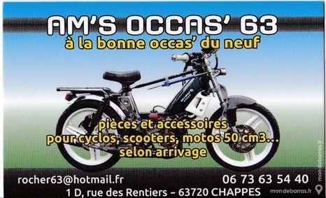 AM'S OCCAS 63, concessionnaire 63