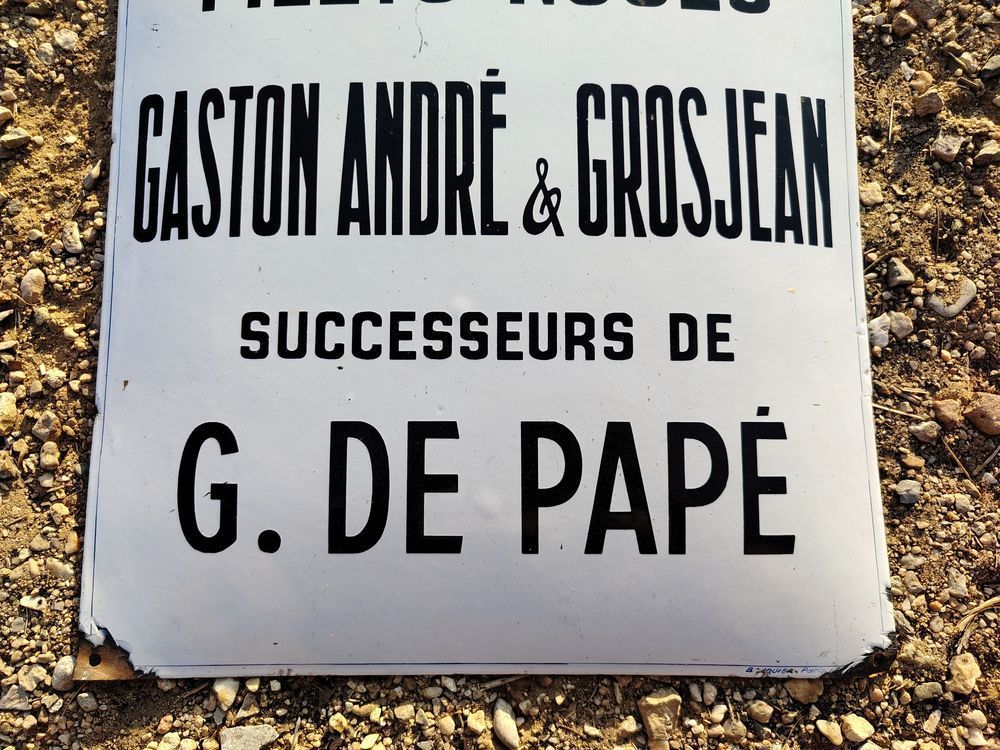 plaque emaillee bombee filets noues Bricolage