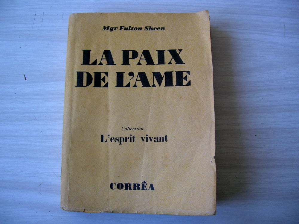 Mgr Fulton Sheen LA PAIX DE L'AME Livres et BD
