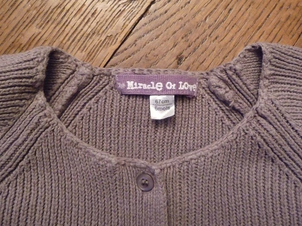 Gilet 100% Coton Marron Clair-Taille 6 mois= 67cm-Verbaudet Vêtements enfants