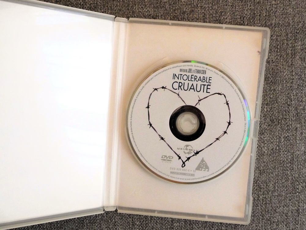 Intol&eacute;rable Cruaut&eacute;- Ethan Coen- Universal Pictures France DVD et blu-ray