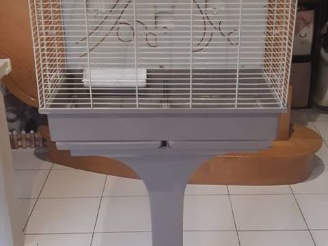 Cage &agrave; oiseaux sur pied 55 62550 Pernes
