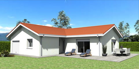   votre projet de construction villa de plain-pied   Maison - 5 pi�ce(s) - 101 m�