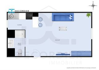  Appartement � vendre 2 pi�ces 40 m�