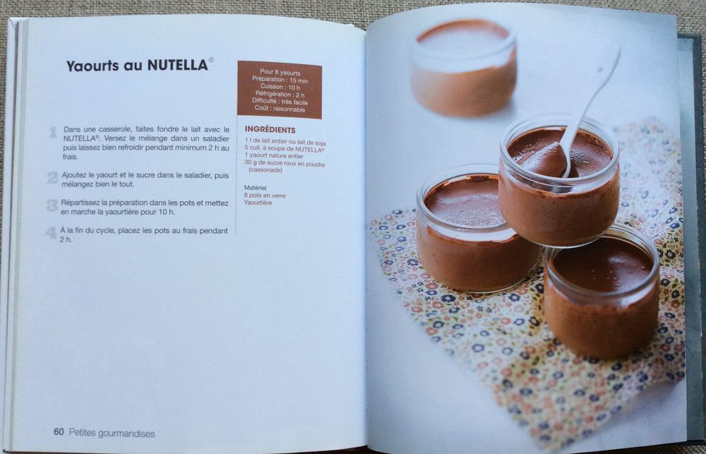 Livre de recettes Nutella - 50 best (Hachette) Livres et BD