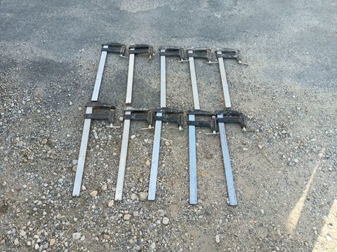 lot 10 serre joints vis serrage 500 mm saillie 120 mm 220 Saint-Jean-de-Fos (34)