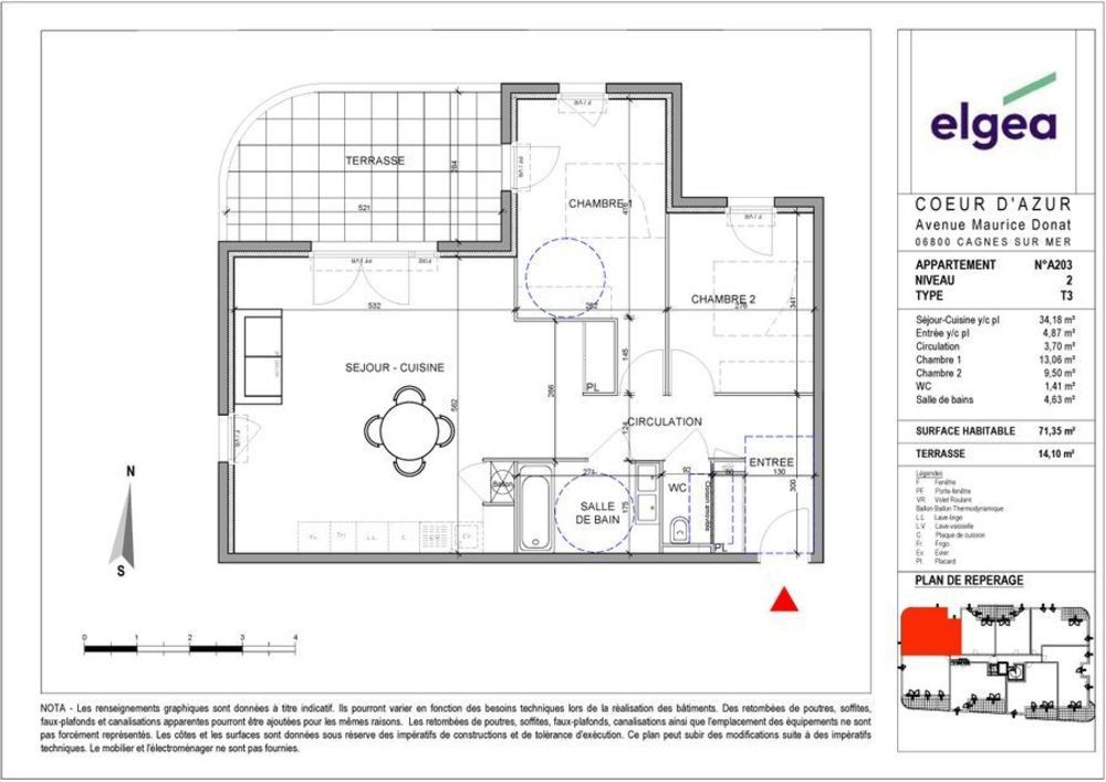 Appartements neufs   Cagnes-sur-Mer (06800)