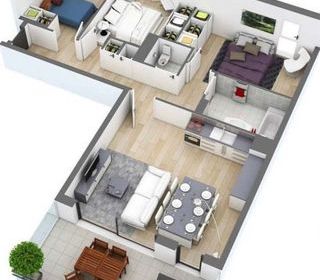  Appartement � vendre 2/3 pi�ces 59 m�