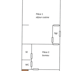  Appartement � louer 2/3 pi�ces 46 m�