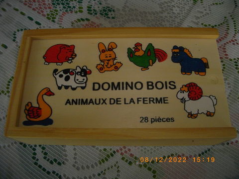 DOMINOS EN BOIS  ANIMAUX DE LA FERME  POUR ENFANT 5 Perros-Guirec (22)