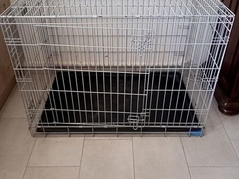 Cage m&eacute;tallique pliable 60 71160 Saint-agnan