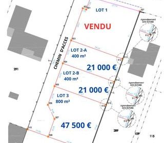  Terrain � vendre 400 m�
