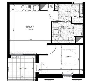  Appartement � vendre 2 pi�ces 40 m�