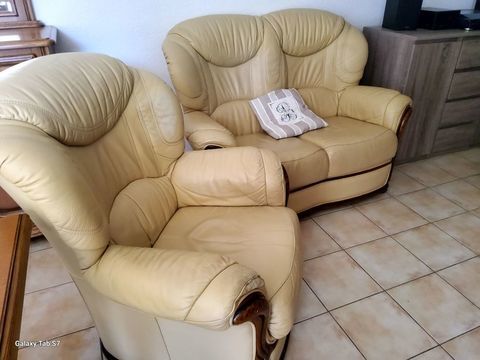 Canapé 2 places plus fauteuil 50 Carcassonne (11)