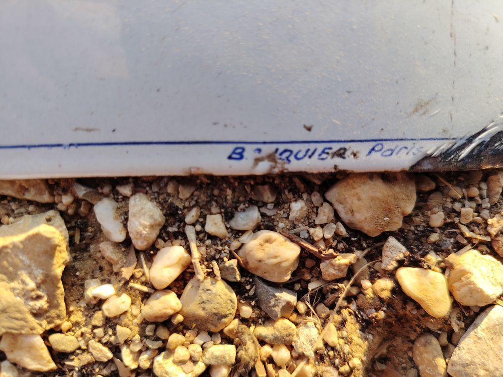 plaque emaillee bombee filets noues Bricolage
