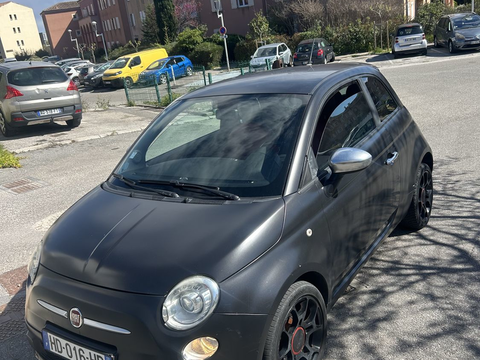 Fiat 500 Black mat