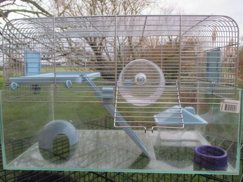 cage bac en verre, pour rongeur 25 18340 Levet