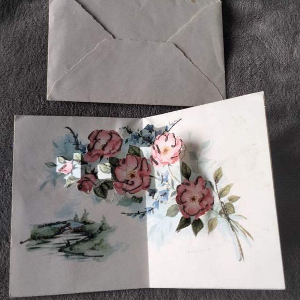 Carte Heureux anniversaire vintage Made in France 