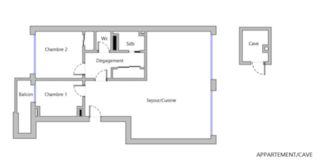  Appartement � vendre 3 pi�ces 63 m�