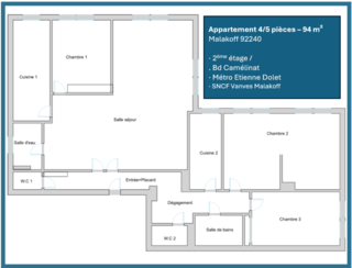  Appartement � vendre 4 pi�ces 94 m�