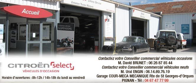 COUR-MECA MECANIQUE, concessionnaire 34