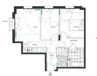  Appartement � louer 3 pi�ces 54 m�