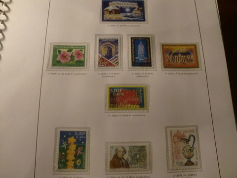 annee complete timbres poste france 2001 45 Tatinghem (62)