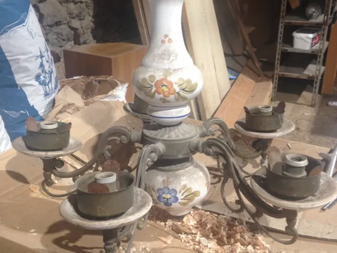 Lustre 5 branches 10 Saint-Pal-de-Senouire (43)