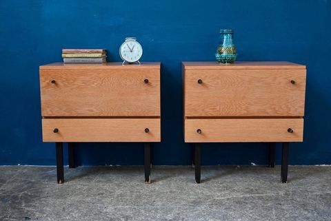 Paire de chevets vintage ann�es 60 scandinaves chambre 280 Wintzenheim (68)