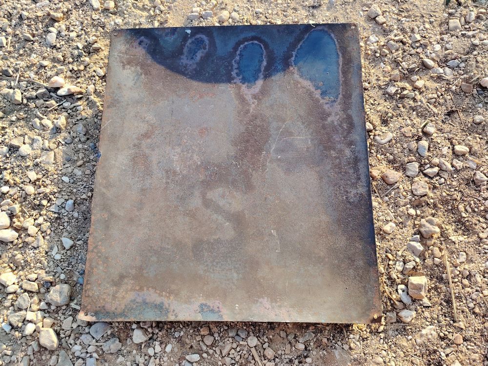 plaque emaillee bombee filets noues Bricolage