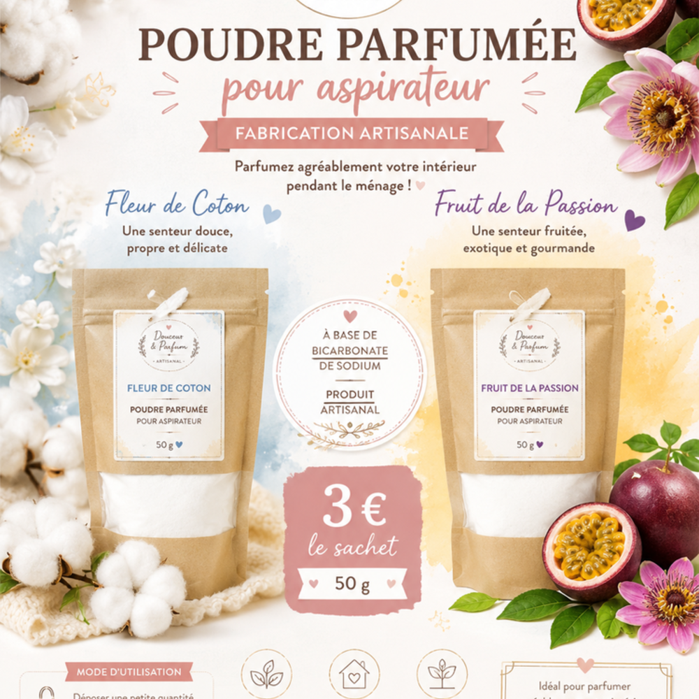 Poudre Parfum&eacute;e Aspirateur Décoration