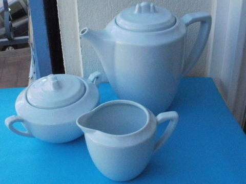 Ancien Service à café DIGOIN SARREGUEMINES Bleu clair 25 Montauban (82)