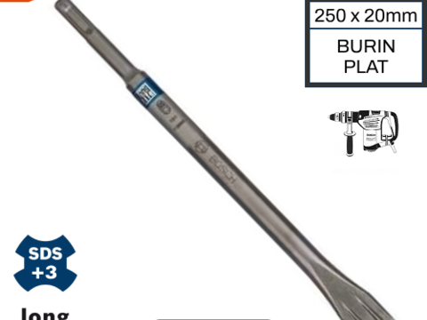 BOSCH Pro Burin plat SDS-plus-3 LONGUE VIE 250x20mm 10 26290 Les granges-gontardes