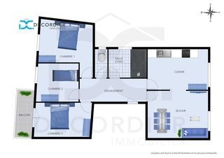  Appartement � vendre 4 pi�ces 86 m�