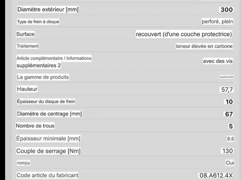 Pi&egrave;ces et &eacute;quipements Voiture Pi&egrave;ces d&eacute;tach&eacute;es auto  occasion Gagny 93220