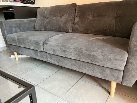 Canap Conforama gris 300 Nice (06)