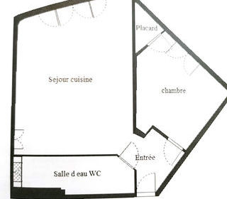  Appartement � louer 2 pi�ces 41 m�