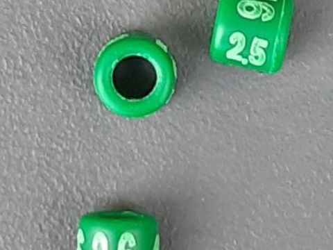 Bagues pour Oiseaux en 2,5 mm Vertes 2026 Num&eacute;rot&eacute;es 25 69001 Lyon