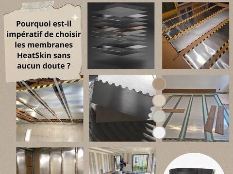 Chauffage rayonnant carbone par membrane HeatSkin 48 59100 Roubaix