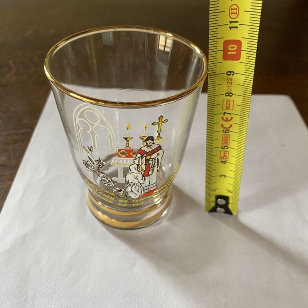 Verre souvenir 1ere communion Décoration