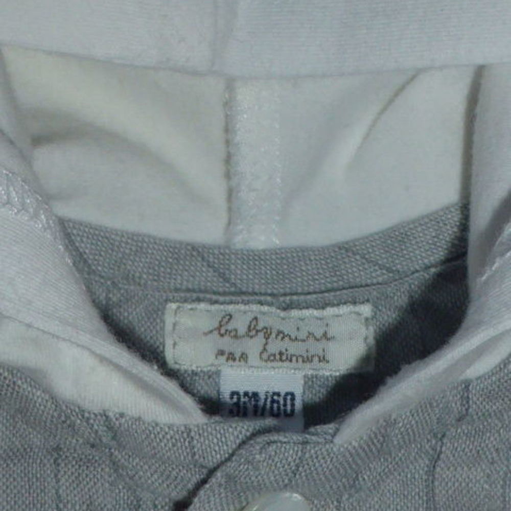 CATIMINI veste &agrave; capuche lin gris 3 mois Vêtements enfants