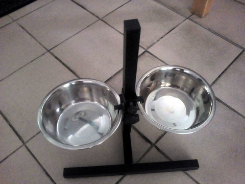 Porte Gamelles Bar &Agrave; Chien Support Pour 2 &Eacute;cuelles 8 62510 Arques