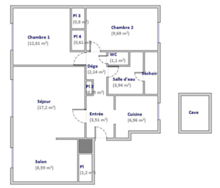  Appartement � vendre 4 pi�ces 68 m�