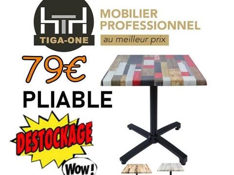 TABLE PLIABLE  de restauration  Emballée TAILLE 60CMX60CM 79 06000 Nice
