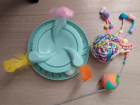 Lot de jouets NEUFS pour chats et une gamelle rose 10 36000 Ch�teauroux