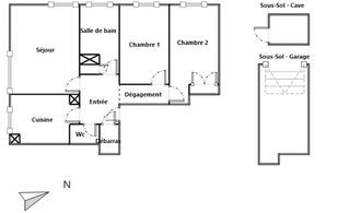  Appartement � vendre 3 pi�ces 56 m�