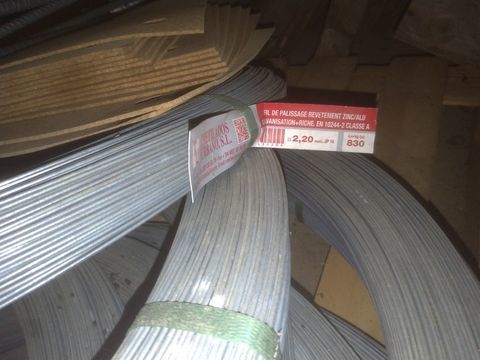 4 Rouleaux Fils de fer galvanis&eacute; neuf 50 47000 Agen