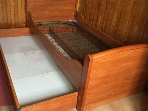 LIT + CHEVET MERISIER  GAUTHIER  150 Chteaumeillant (18)