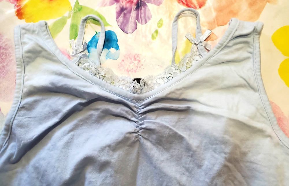DEBARDEUR FEMME BLEU TRES PALE TAILLE XL Vêtements