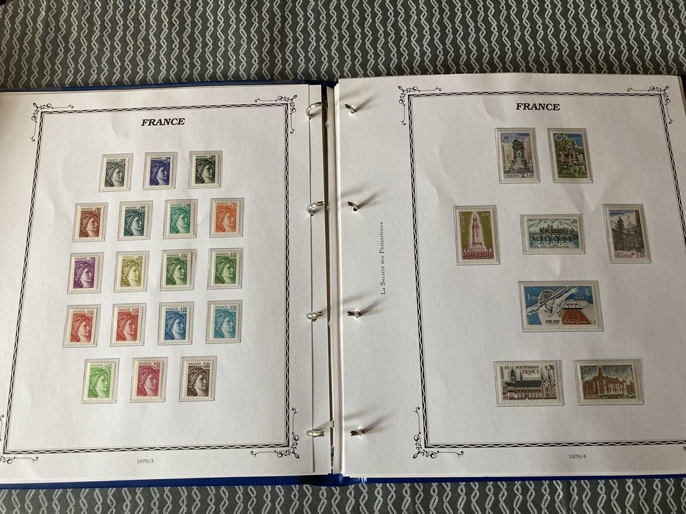 collection timbres neufs 1978 &agrave;1986 
